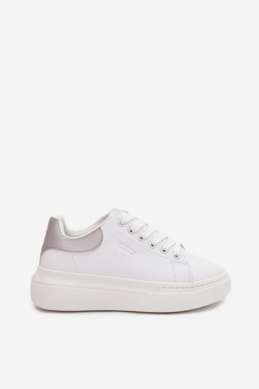 À modalo de tênis Feminino com uma plataforma Big Star SS274245 Branco-cor prata