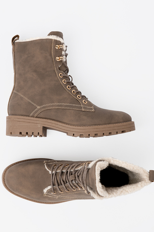 À moda Botas escurobege z grubą podeszParaą À moda Botas escurobege z grubą podeszParaą