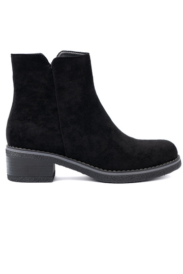 Proste cor preta sapato na komfortoParaym obcasie 2