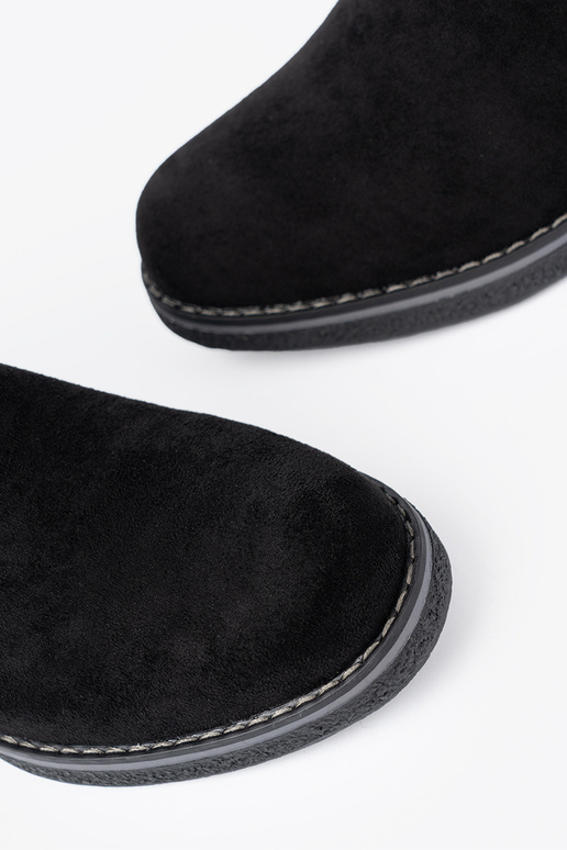 Proste cor preta sapato na komfortoParaym obcasie