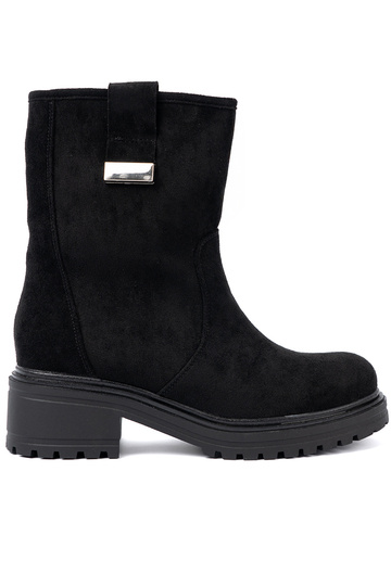 cor preta Sapatos femininos na masyParanej podeszParaie 2