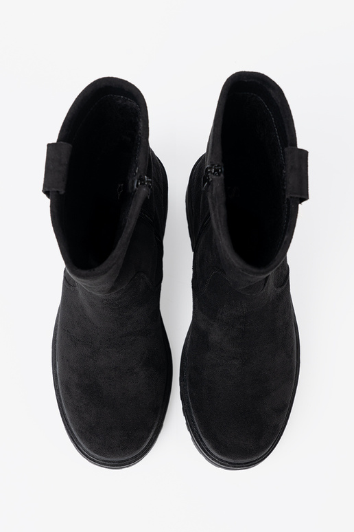 cor preta Sapatos femininos na masyParanej podeszParaie