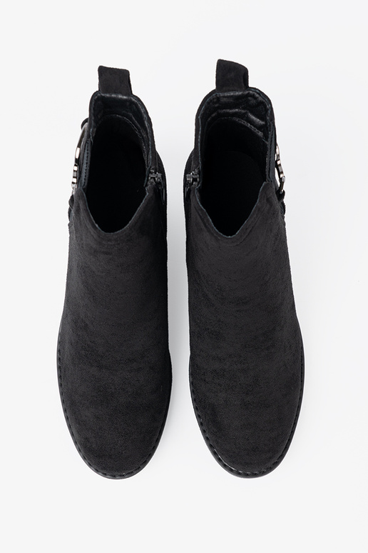 de camurça sapato cor preta z elastyczną ParastaParaką de camurça sapato cor preta z elastyczną ParastaParaką