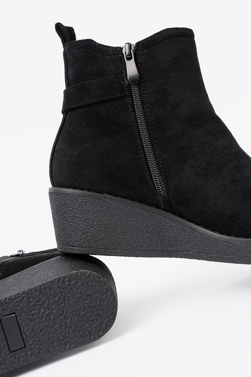 de camurça sapato cor preta z elastyczną ParastaParaką de camurça sapato cor preta z elastyczną ParastaParaką