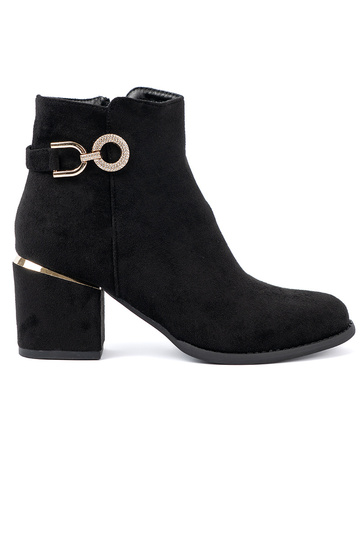 cor preta Sapatos femininos z elegancką sprzączką 2