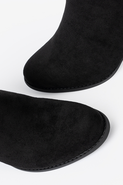 cor preta Sapatos femininos z elegancką sprzączką