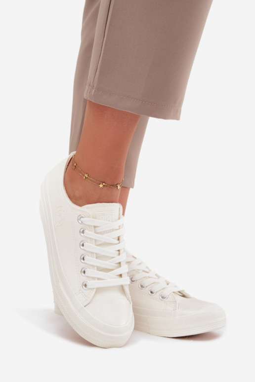 aquecimento Baixo Sapatos de lazer Big Star OO274927 cor branca