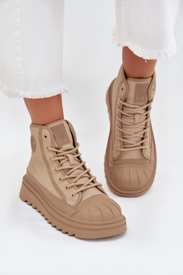 sapatos de lazer com sola Feminino aquecimento Big Star OO274A356 bege