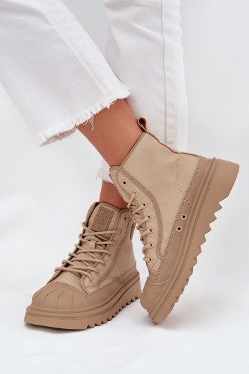 sapatos de lazer com sola Feminino aquecimento Big Star OO274A356 bege 2