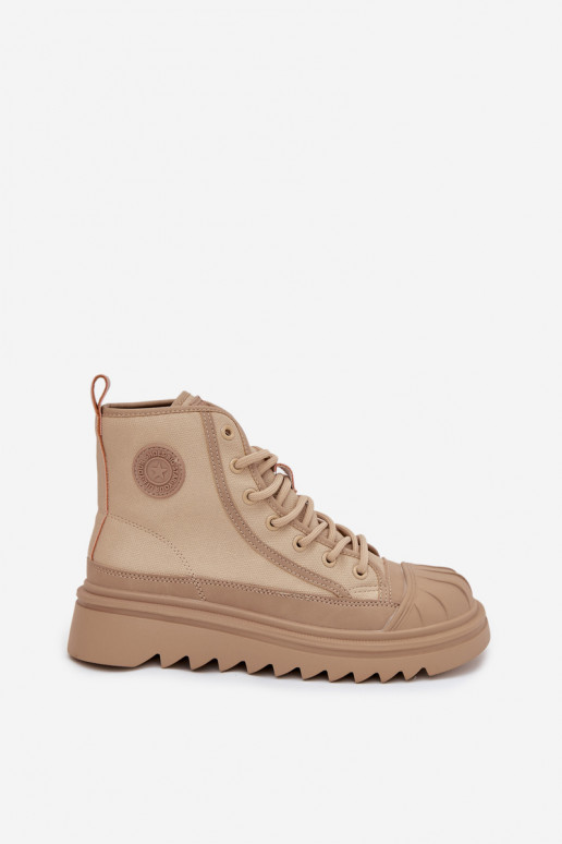 sapatos de lazer com sola Feminino aquecimento Big Star OO274A356 bege sapatos de lazer com sola Feminino aquecimento Big Star OO274A356 bege