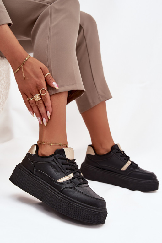 Feminino À modalo de tênis com uma plataforma Big Star SS274360 cor preta