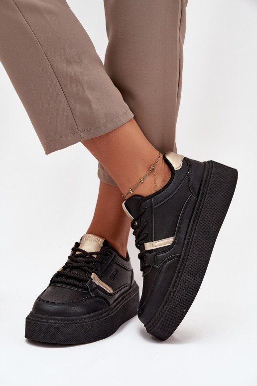 Feminino À modalo de tênis com uma plataforma Big Star SS274360 cor preta