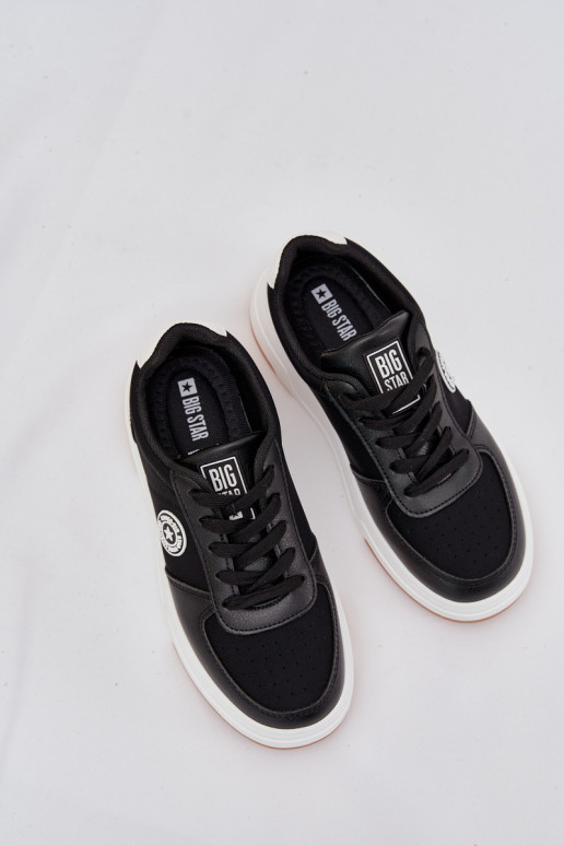 À modalo de tênis Feminino com uma plataforma Big Star RR274573 HI-POLY SYSTEM cor preta