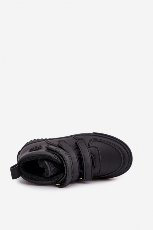 aquecimento Botas modelo de tênis Infantil com fixadores adesivos Big Star SS374070 cor preta aquecimento Botas modelo de tênis Infantil com fixadores adesivos Big Star SS374070 cor preta