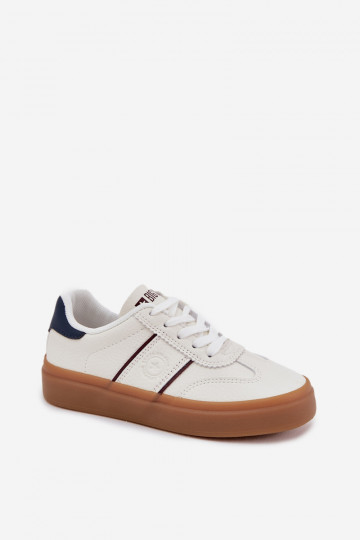 Tênis infantis na cor branca estilo sneakers Big Star SS374024
