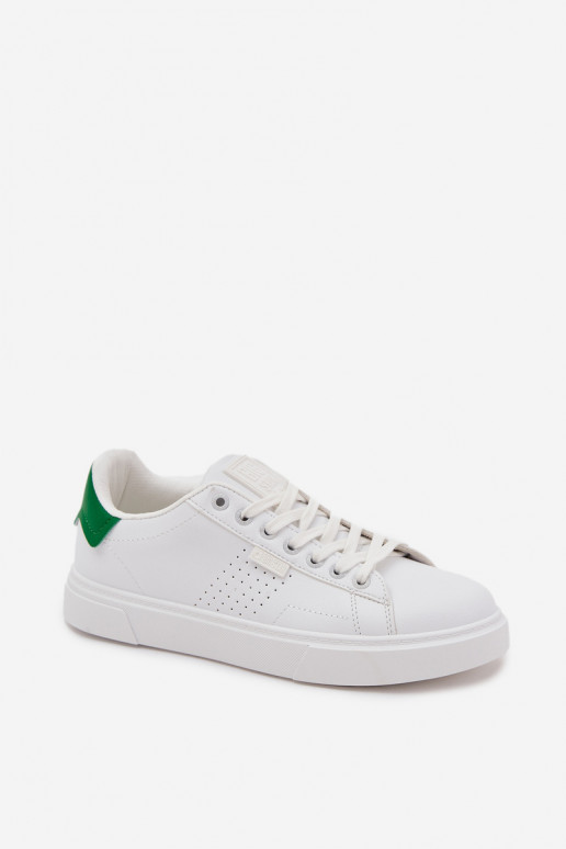 sapatos casuais À modalo de tênis Tem que sercho de couro ecológico Big Star OO174116 Branco-cor verde