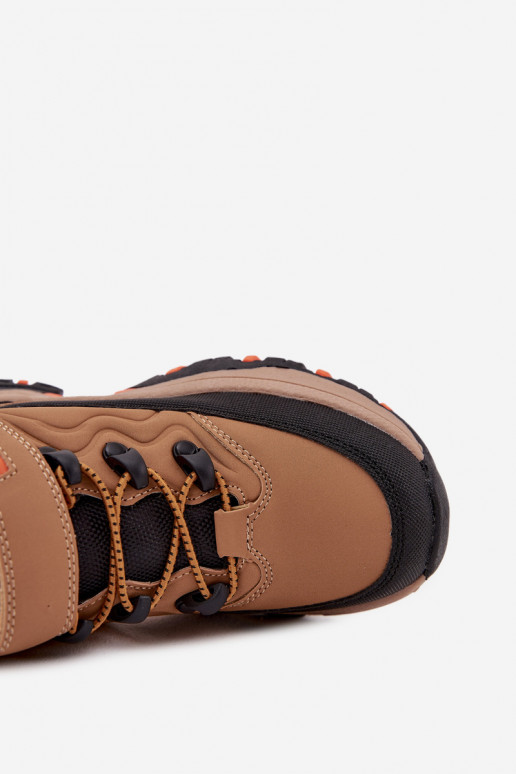 sapato Botas de neve Infantil com fixadores adesivos Big Star SS374012 cor marrom