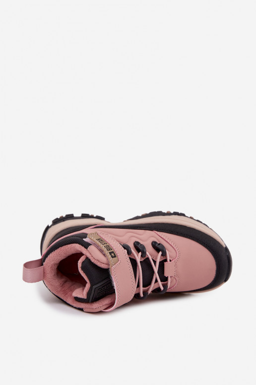 sapato Botas de neve Infantil com fixadores adesivos Big Star SS374011 cor rosa sapato Botas de neve Infantil com fixadores adesivos Big Star SS374011 cor rosa