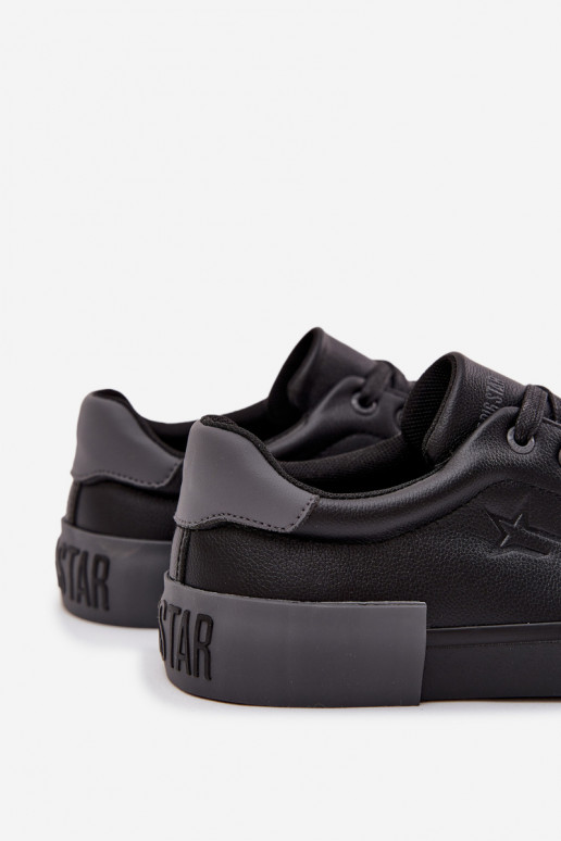 Tem que sercho sapatos casuais Eko Pele Big Star OO174019 cor preta