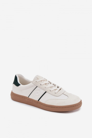 Tênis de cano baixo masculinos brancos "Big Star SS174078"