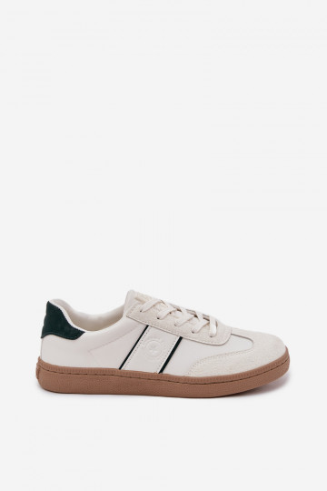 Tênis de cano baixo masculinos brancos "Big Star SS174078" 2