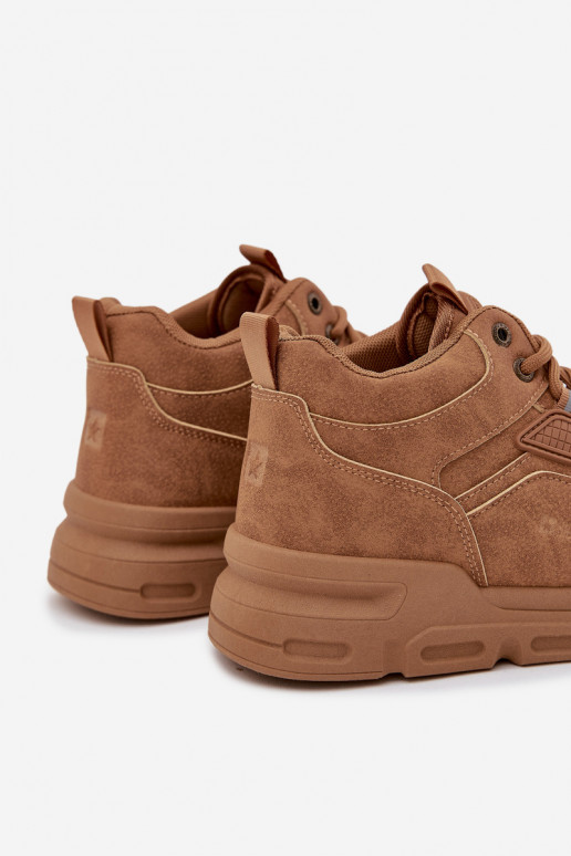 À modalo de tênis Tem que sercho Big Star SS174281 HI-POLY SYSTEM cor marrom