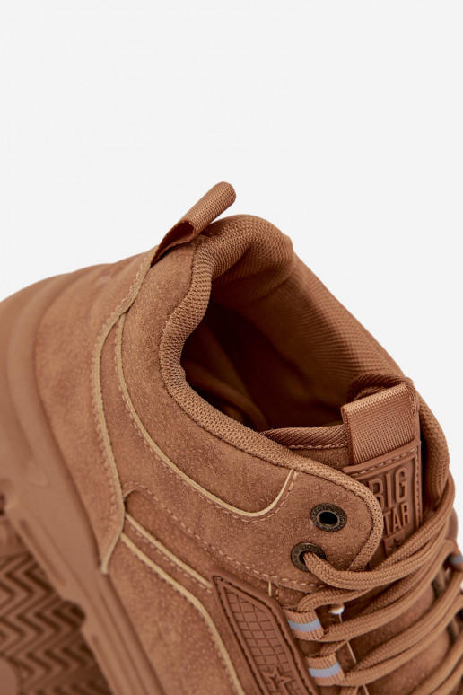 À modalo de tênis Tem que sercho Big Star SS174281 HI-POLY SYSTEM cor marrom