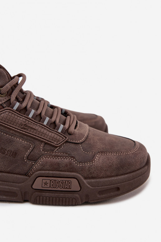 À modalo de tênis Tem que sercho Big Star SS174283 HI-POLY SYSTEM marrom escuro