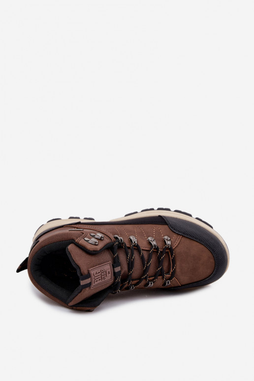 botas de caminhada Tem que sercho Big Star SS174049 cor marrom