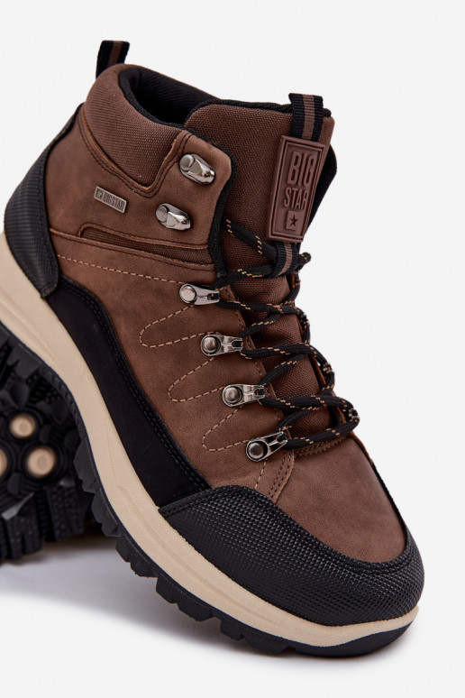 botas de caminhada Tem que sercho Big Star SS174049 cor marrom