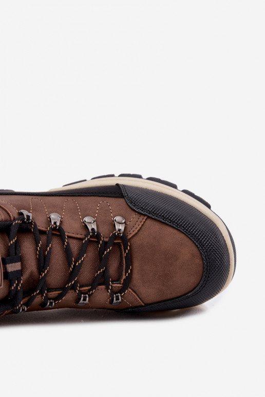 botas de caminhada Tem que sercho Big Star SS174049 cor marrom