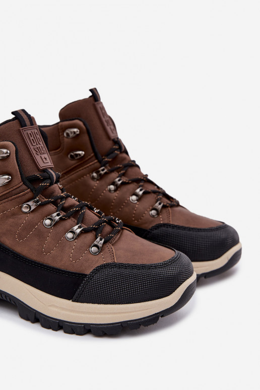 botas de caminhada Tem que sercho Big Star SS174049 cor marrom