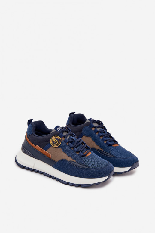 tênis À modalo de tênis Tem que sercho Big Star RR174279 HI-POLY SYSTEM azul escuro