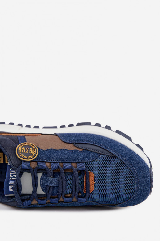 tênis À modalo de tênis Tem que sercho Big Star RR174279 HI-POLY SYSTEM azul escuro