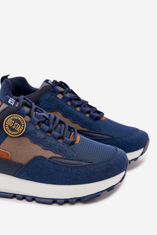 tênis À modalo de tênis Tem que sercho Big Star RR174279 HI-POLY SYSTEM azul escuro