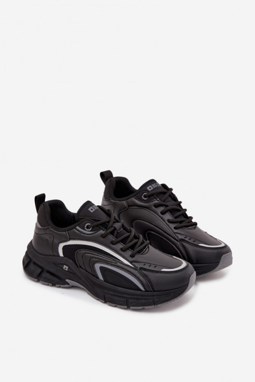 tênis À modalo de tênis Tem que sercho Big Star SS174285 cor preta