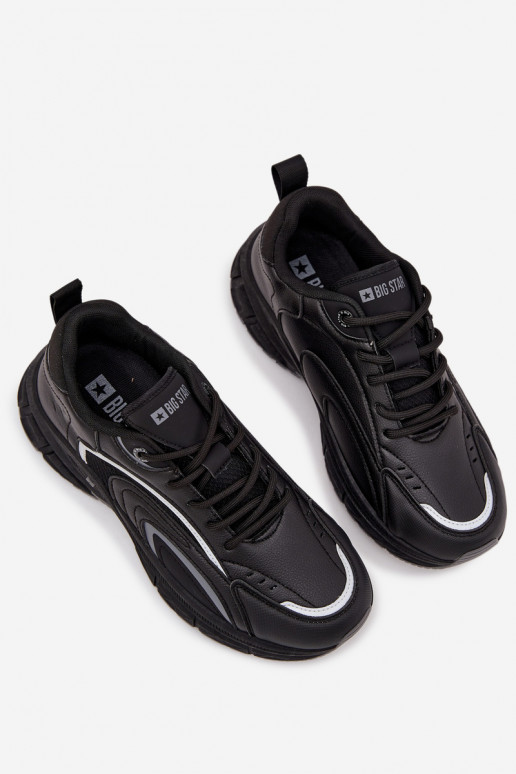 tênis À modalo de tênis Tem que sercho Big Star SS174285 cor preta