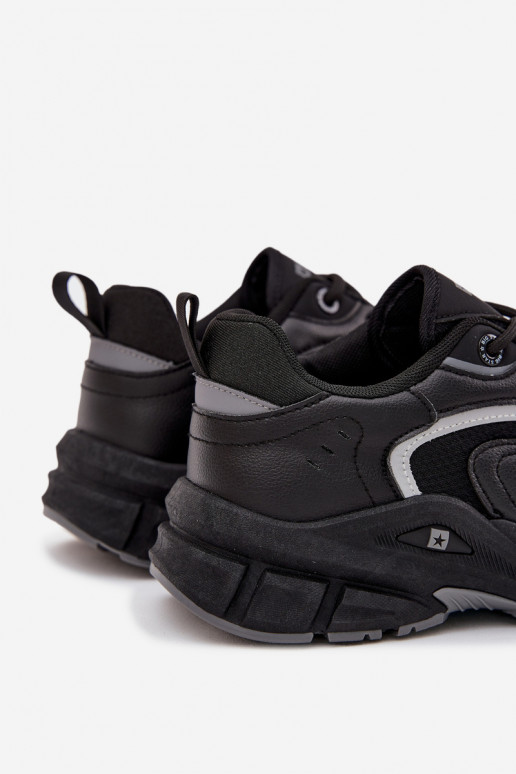 tênis À modalo de tênis Tem que sercho Big Star SS174285 cor preta