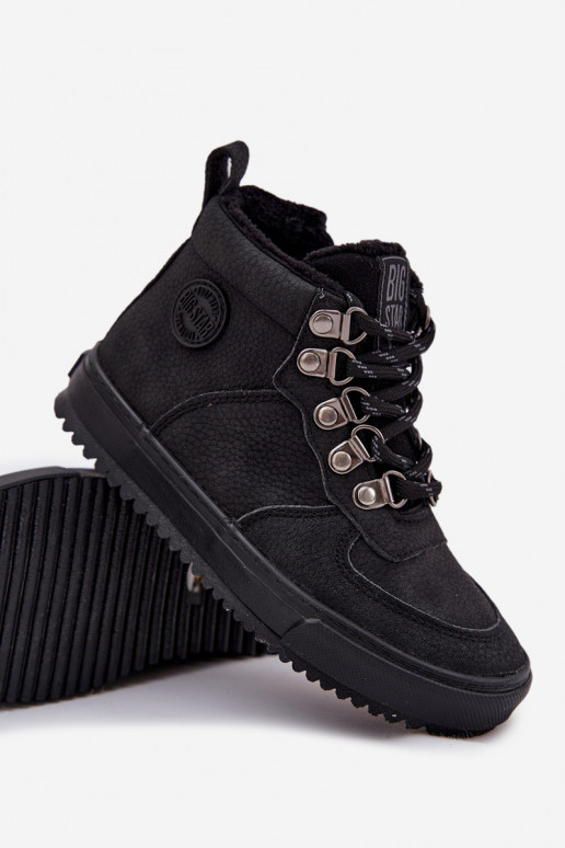 botas de caminhada sapato Infantil aquecimento Big Star SS374075 cor preta botas de caminhada sapato Infantil aquecimento Big Star SS374075 cor preta