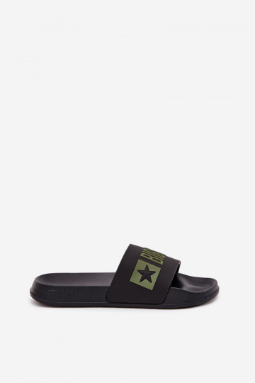 Chinelos Tem que sercho Big Star SS174359 cor preta 2