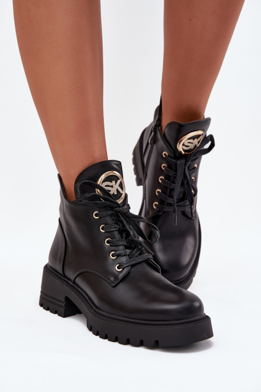 aquecimento Botas femininas Ze cor douradam Detalem cor preta Kavirae aquecimento Botas femininas Ze cor douradam Detalem cor preta Kavirae