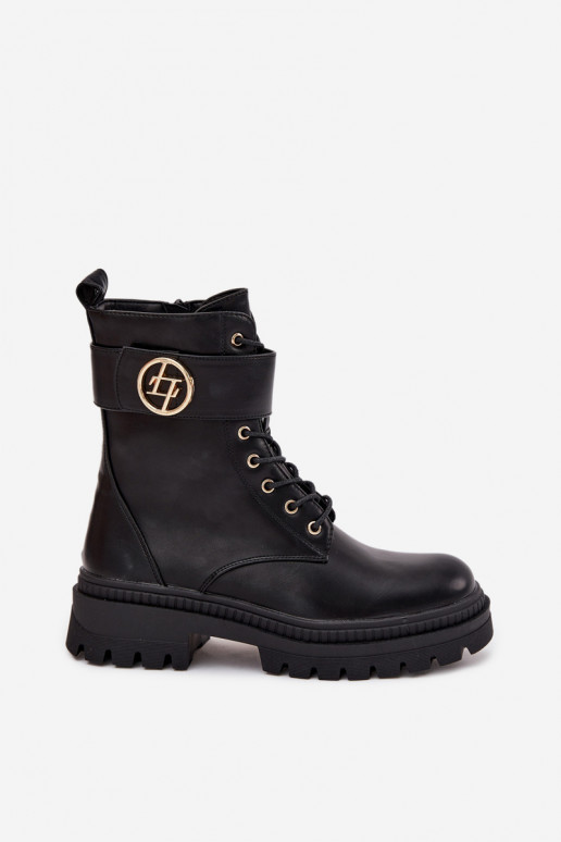 Botins de trabalho Feminino Ze cor douradam Detalem aquecimento cor preta Fiorena Botins de trabalho Feminino Ze cor douradam Detalem aquecimento cor preta Fiorena