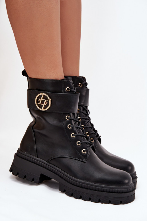 Botins de trabalho Feminino Ze cor douradam Detalem aquecimento cor preta Fiorena Botins de trabalho Feminino Ze cor douradam Detalem aquecimento cor preta Fiorena