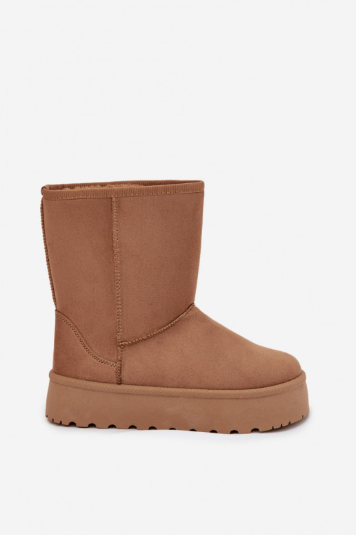 Feminino Botas de neve com um casaco de pele cor marrom Abrams Feminino Botas de neve com um casaco de pele cor marrom Abrams