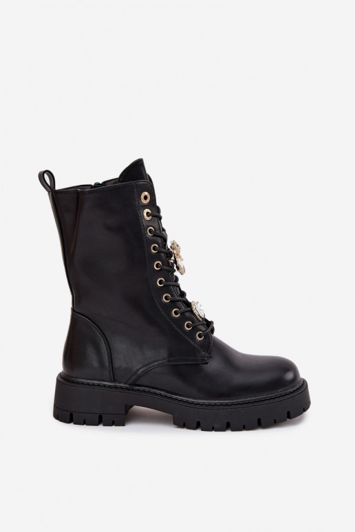 Botins de trabalho FemininoPrzypinkami aquecimento cor preta Lomina Botins de trabalho FemininoPrzypinkami aquecimento cor preta Lomina