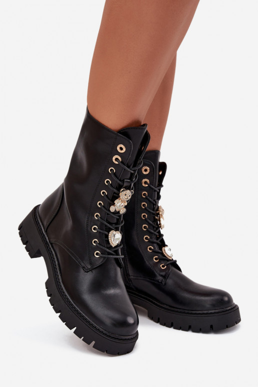 Botins de trabalho FemininoPrzypinkami aquecimento cor preta Lomina Botins de trabalho FemininoPrzypinkami aquecimento cor preta Lomina