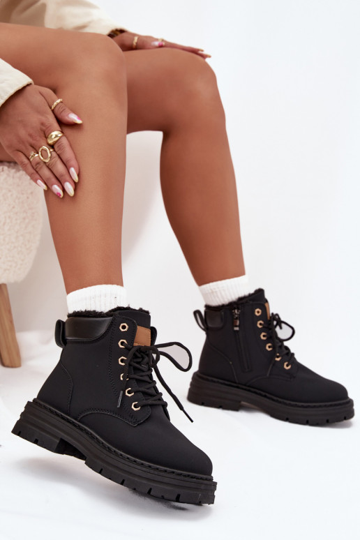sapato Feminino aquecimento com pelo por dentro Casal o castelo cor preta Tharika sapato Feminino aquecimento com pelo por dentro Casal o castelo cor preta Tharika