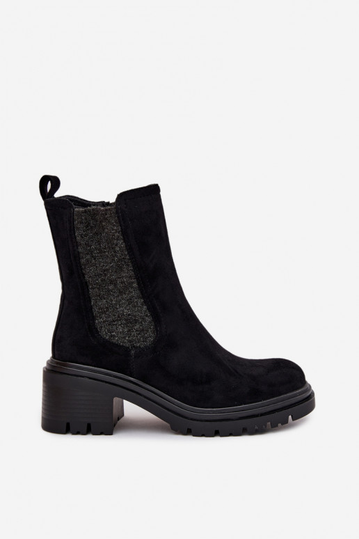 botas elegantes Feminino aquecimento Klocke cor preta Zoralia