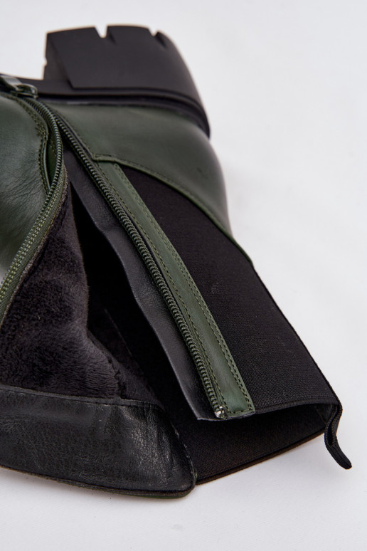 Botas femininas Klocke Eko Pele cor cáqui Kyra