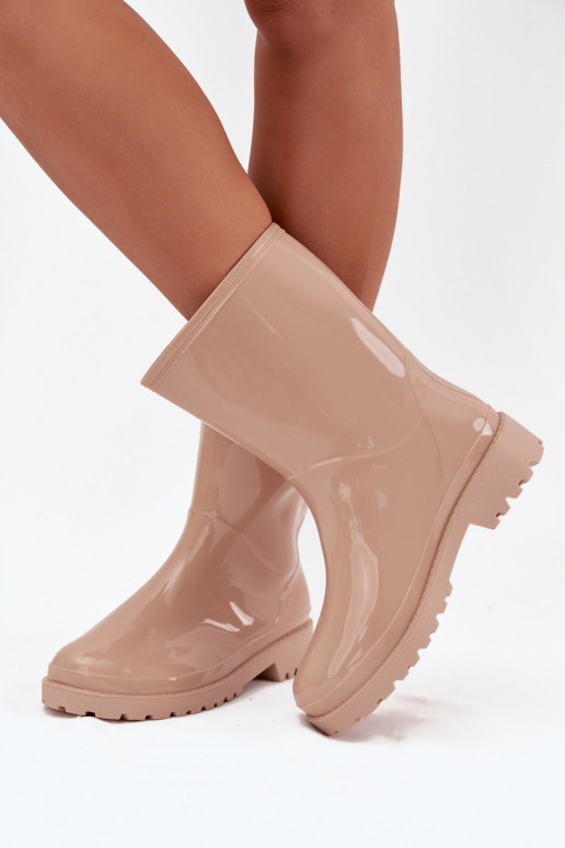 Botas de borracha Feminino bege Elvara